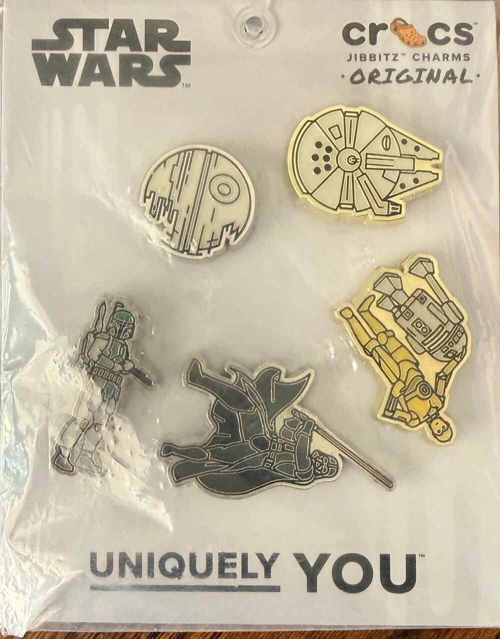 Official Crocs Star Wars Metallic Enamel Jibbitz Charms (5-Pack)